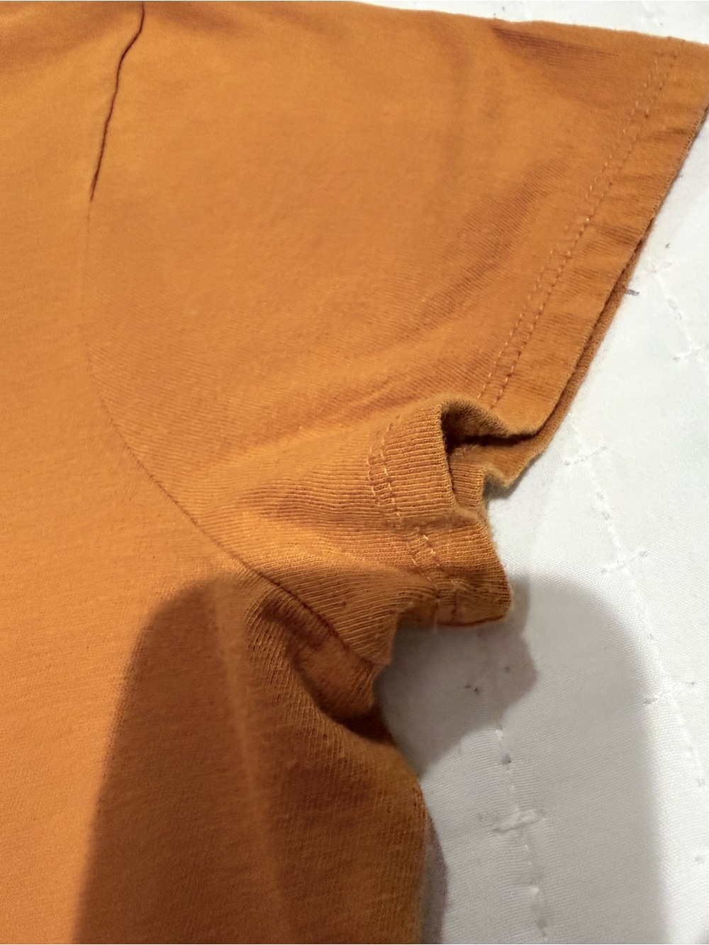 Madewell Crewneck T-Shirt - Burnt Orange Size Small - Picture 4 of 6